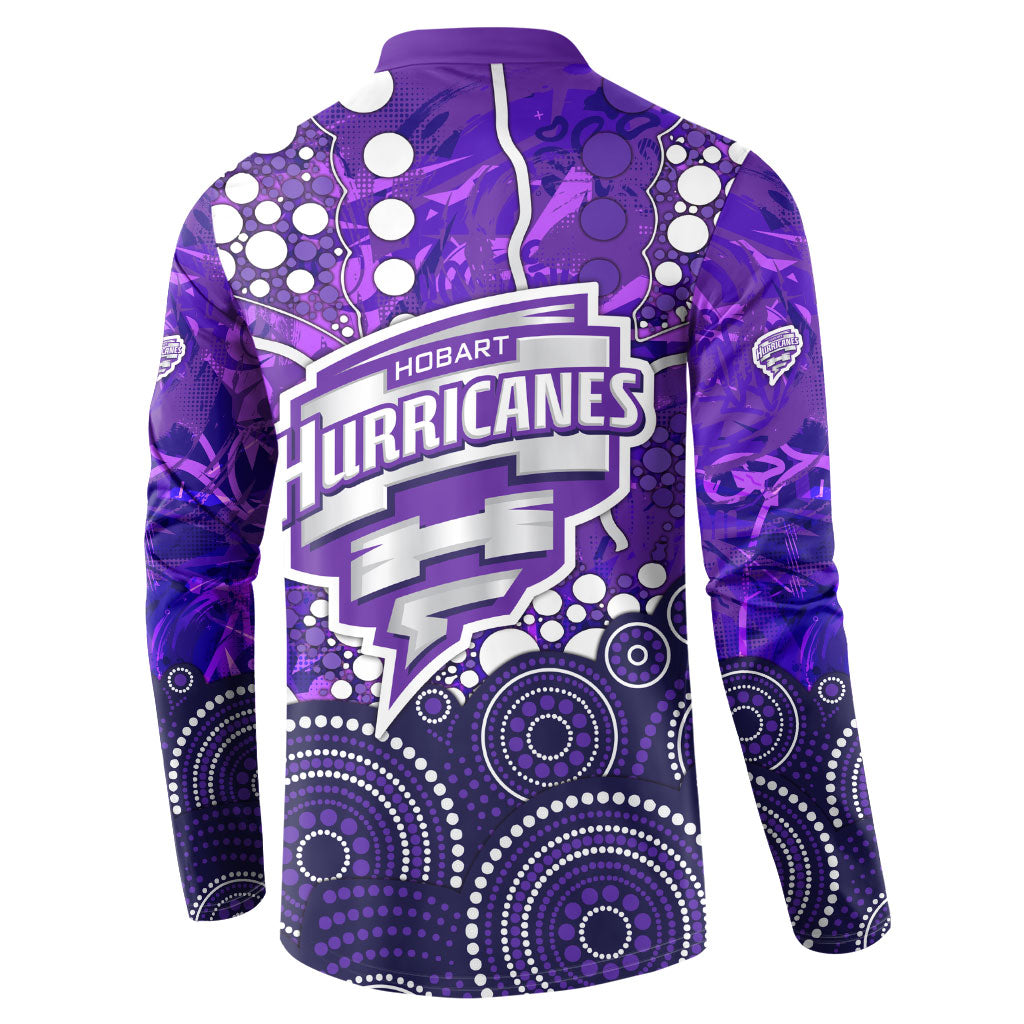 Hobart Hurricanes Button Sweatshirt Graffiti Urban Aboriginal Dot Abstract Design