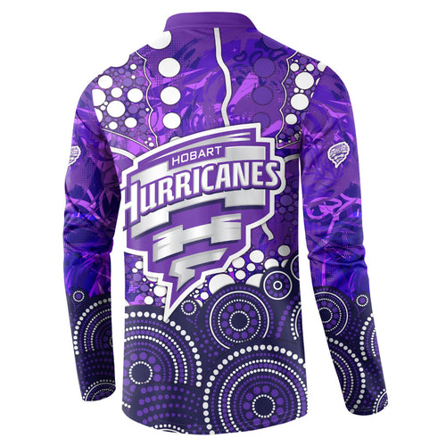 Hobart Hurricanes Button Sweatshirt Graffiti Urban Aboriginal Dot Abstract Design
