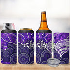 Hobart Hurricanes 4 in 1 Can Cooler Tumbler Graffiti Urban Aboriginal Dot Abstract Design