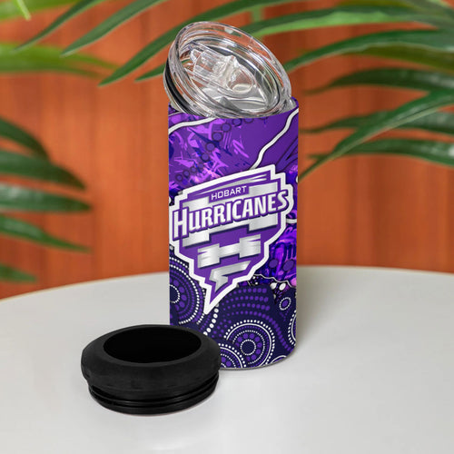 Hobart Hurricanes 4 in 1 Can Cooler Tumbler Graffiti Urban Aboriginal Dot Abstract Design
