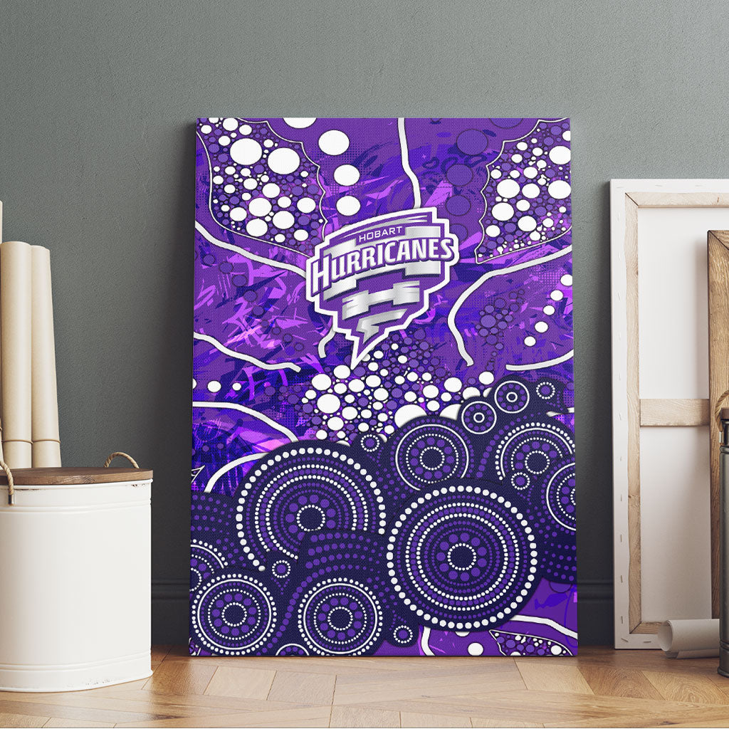 Hobart Hurricanes Canvas Wall Art Graffiti Urban Aboriginal Dot Abstract Design