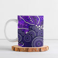 Hobart Hurricanes Ceramic Mug Graffiti Urban Aboriginal Dot Abstract Design