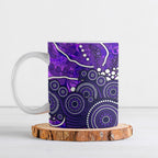 Hobart Hurricanes Ceramic Mug Graffiti Urban Aboriginal Dot Abstract Design