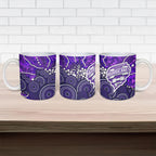 Hobart Hurricanes Ceramic Mug Graffiti Urban Aboriginal Dot Abstract Design