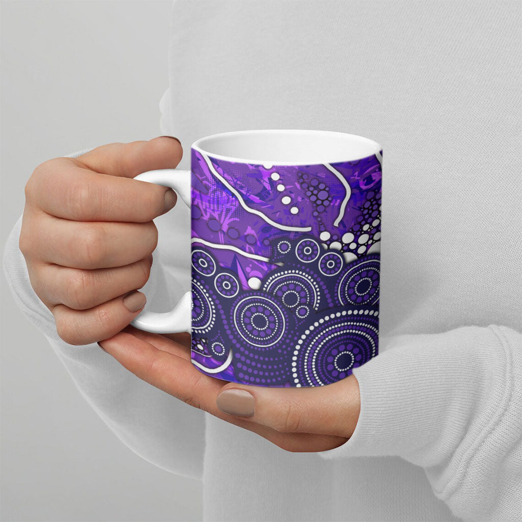 Hobart Hurricanes Ceramic Mug Graffiti Urban Aboriginal Dot Abstract Design