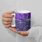 Hobart Hurricanes Ceramic Mug Graffiti Urban Aboriginal Dot Abstract Design