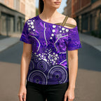 Hobart Hurricanes Cross Shoulder Shirt Graffiti Urban Aboriginal Dot Abstract Design