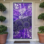 Hobart Hurricanes Door Cover Graffiti Urban Aboriginal Dot Abstract Design