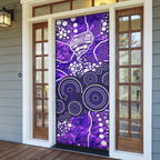 Hobart Hurricanes Door Cover Graffiti Urban Aboriginal Dot Abstract Design