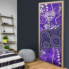 Hobart Hurricanes Door Cover Graffiti Urban Aboriginal Dot Abstract Design