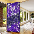 Hobart Hurricanes Door Cover Graffiti Urban Aboriginal Dot Abstract Design