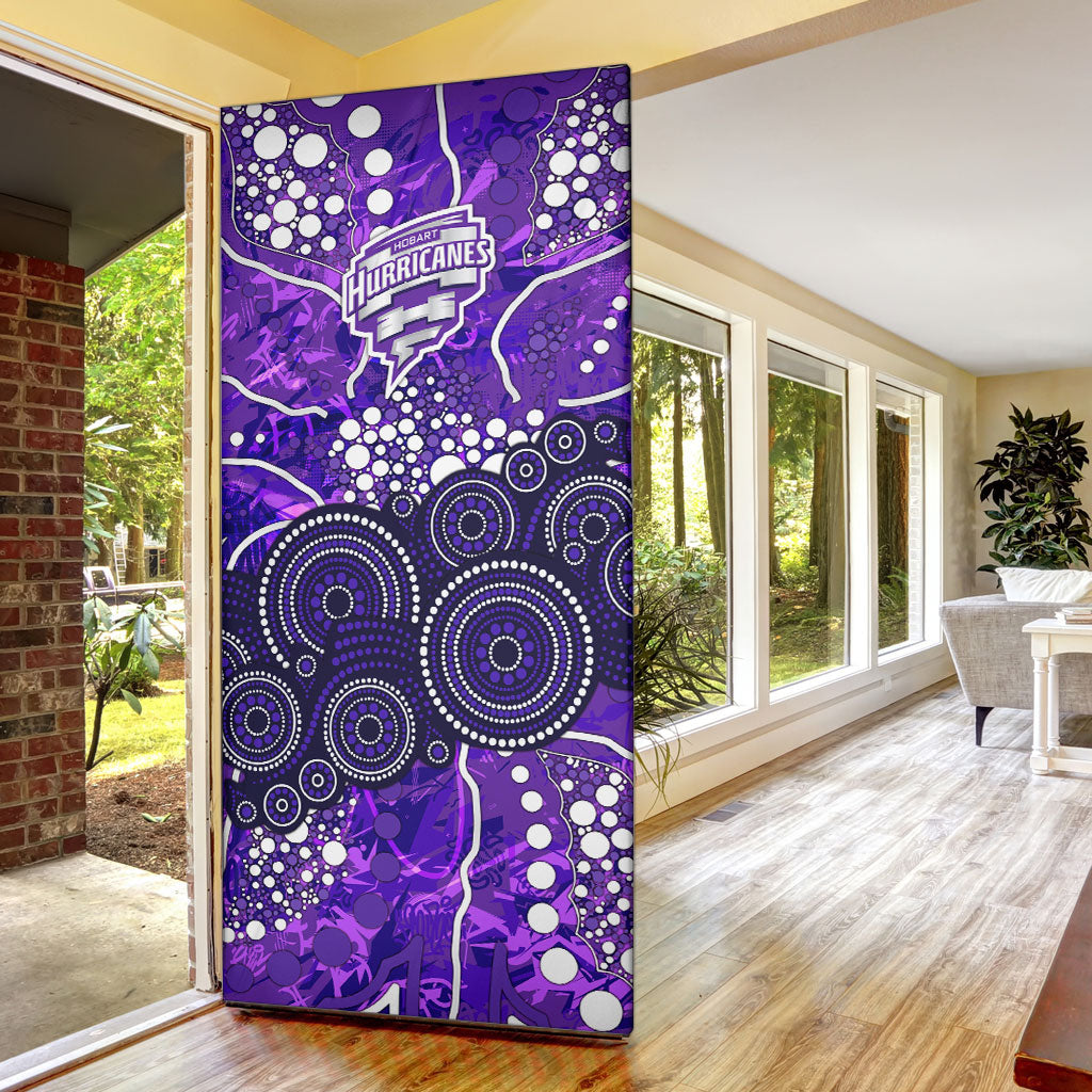 Hobart Hurricanes Door Cover Graffiti Urban Aboriginal Dot Abstract Design