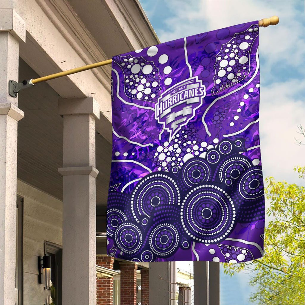 Hobart Hurricanes Garden Flag Graffiti Urban Aboriginal Dot Abstract Design
