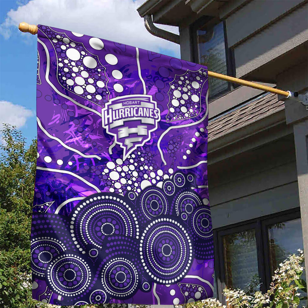 Hobart Hurricanes Garden Flag Graffiti Urban Aboriginal Dot Abstract Design