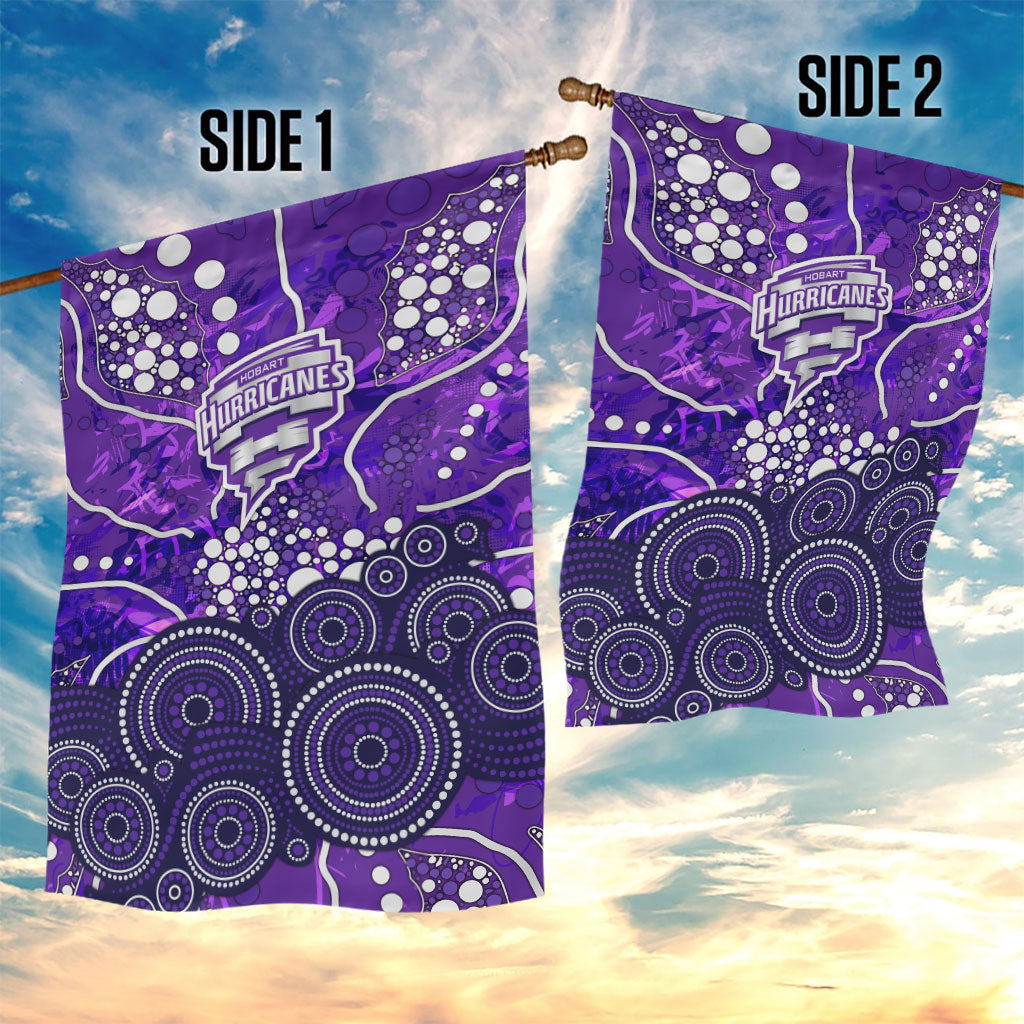 Hobart Hurricanes Garden Flag Graffiti Urban Aboriginal Dot Abstract Design