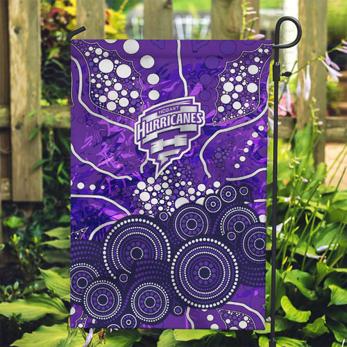 Hobart Hurricanes Garden Flag Graffiti Urban Aboriginal Dot Abstract Design