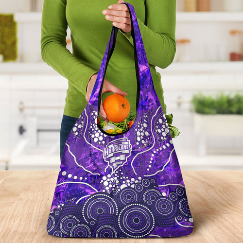 Hobart Hurricanes Grocery Bag Graffiti Urban Aboriginal Dot Abstract Design