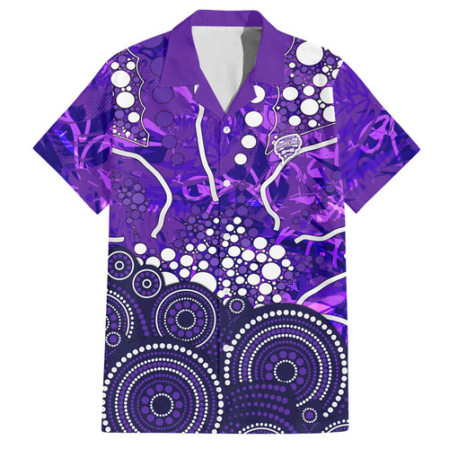 Hobart Hurricanes Hawaiian Shirt Graffiti Urban Aboriginal Dot Abstract Design