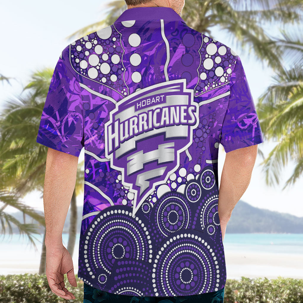 Hobart Hurricanes Hawaiian Shirt Graffiti Urban Aboriginal Dot Abstract Design