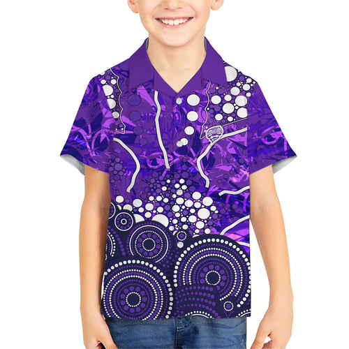 Hobart Hurricanes Hawaiian Shirt Graffiti Urban Aboriginal Dot Abstract Design