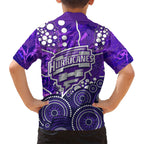 Hobart Hurricanes Hawaiian Shirt Graffiti Urban Aboriginal Dot Abstract Design