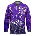 Hobart Hurricanes Hockey Jersey Graffiti Urban Aboriginal Dot Abstract Design