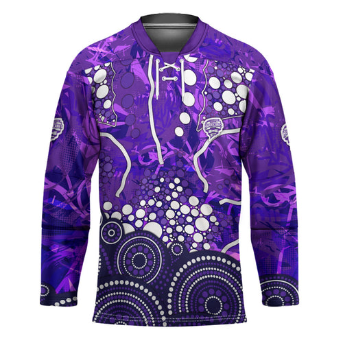 Hobart Hurricanes Hockey Jersey Graffiti Urban Aboriginal Dot Abstract Design