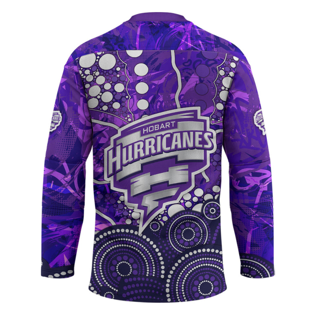 Hobart Hurricanes Hockey Jersey Graffiti Urban Aboriginal Dot Abstract Design