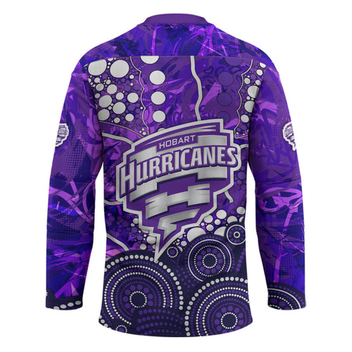 Hobart Hurricanes Hockey Jersey Graffiti Urban Aboriginal Dot Abstract Design