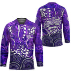 Hobart Hurricanes Hockey Jersey Graffiti Urban Aboriginal Dot Abstract Design