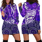 Hobart Hurricanes Hoodie Dress Graffiti Urban Aboriginal Dot Abstract Design