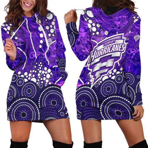 Hobart Hurricanes Hoodie Dress Graffiti Urban Aboriginal Dot Abstract Design