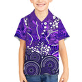 Hobart Hurricanes Kid Hawaiian Shirt Graffiti Urban Aboriginal Dot Abstract Design