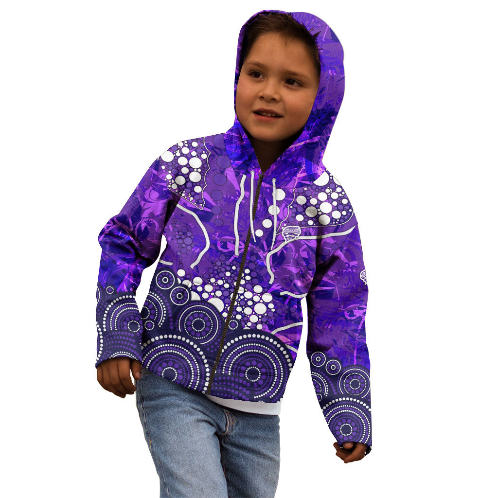 Hobart Hurricanes Kid Hoodie Graffiti Urban Aboriginal Dot Abstract Design