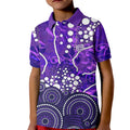 Hobart Hurricanes Kid Polo Shirt Graffiti Urban Aboriginal Dot Abstract Design