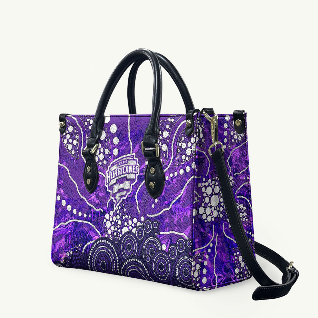 Hobart Hurricanes Leather Bag Graffiti Urban Aboriginal Dot Abstract Design