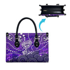 Hobart Hurricanes Leather Bag Graffiti Urban Aboriginal Dot Abstract Design