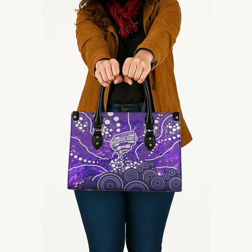 Hobart Hurricanes Leather Bag Graffiti Urban Aboriginal Dot Abstract Design