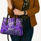 Hobart Hurricanes Leather Bag Graffiti Urban Aboriginal Dot Abstract Design