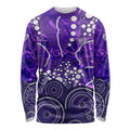 Hobart Hurricanes Long Sleeve Shirt Graffiti Urban Aboriginal Dot Abstract Design