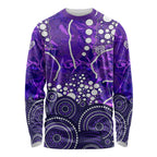 Hobart Hurricanes Long Sleeve Shirt Graffiti Urban Aboriginal Dot Abstract Design