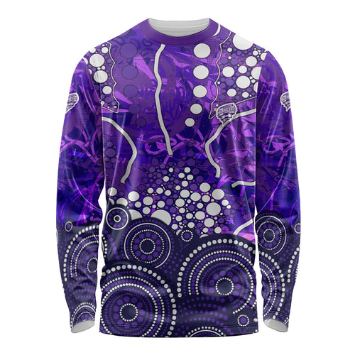 Hobart Hurricanes Long Sleeve Shirt Graffiti Urban Aboriginal Dot Abstract Design
