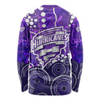 Hobart Hurricanes Long Sleeve Shirt Graffiti Urban Aboriginal Dot Abstract Design