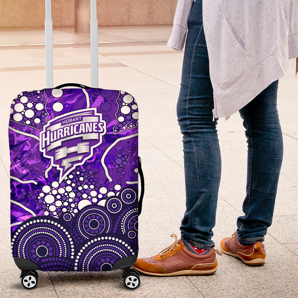 Hobart Hurricanes Luggage Cover Graffiti Urban Aboriginal Dot Abstract Design