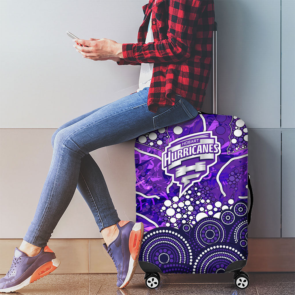 Hobart Hurricanes Luggage Cover Graffiti Urban Aboriginal Dot Abstract Design
