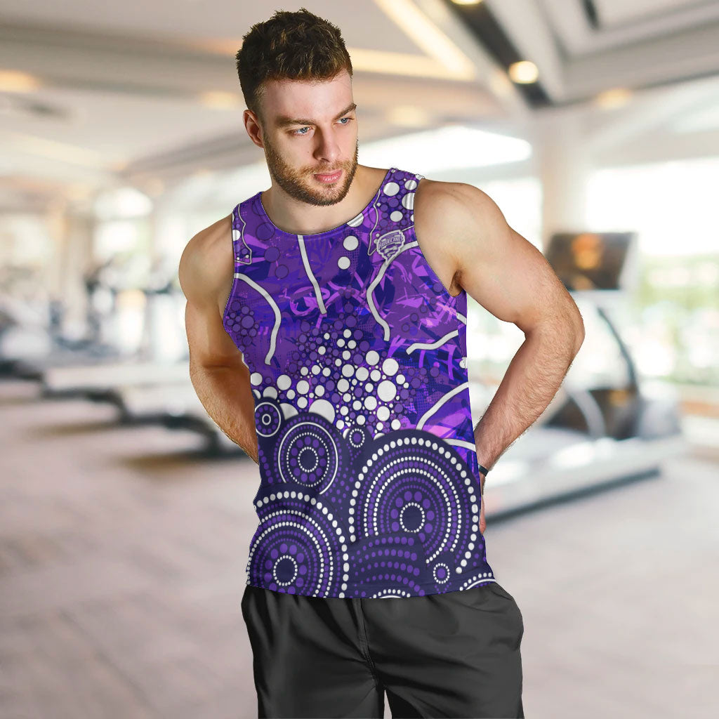 Hobart Hurricanes Men Tank Top Graffiti Urban Aboriginal Dot Abstract Design