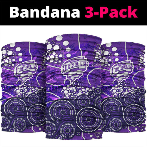 Hobart Hurricanes Neck Gaiter Graffiti Urban Aboriginal Dot Abstract Design
