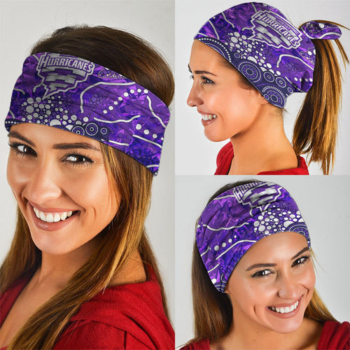 Hobart Hurricanes Neck Gaiter Graffiti Urban Aboriginal Dot Abstract Design