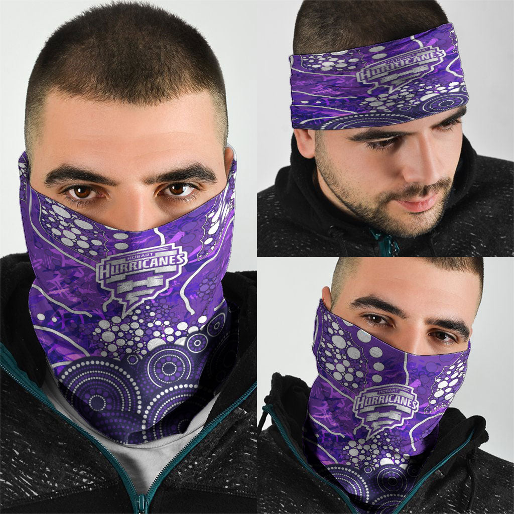 Hobart Hurricanes Neck Gaiter Graffiti Urban Aboriginal Dot Abstract Design