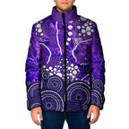 Hobart Hurricanes Padded Jacket Graffiti Urban Aboriginal Dot Abstract Design